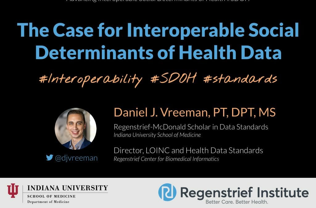 The Case for Interoperable Social Determinants of Health Data