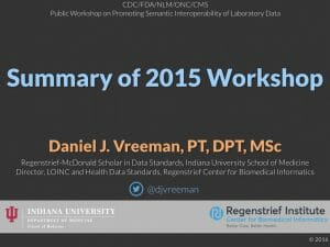 Summary of 2015 FDA Lab Interoperability Workshop