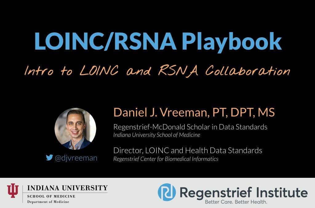 LOINC/RSNA Playbook: Overview for DoD and NIH