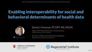 Enabling interoperability for social and behavioral determinants of health data