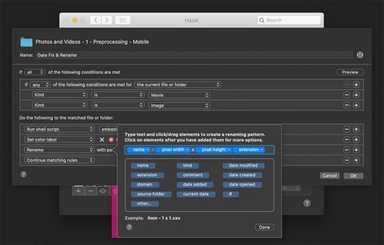 Hazel appending photo dimensions to filename